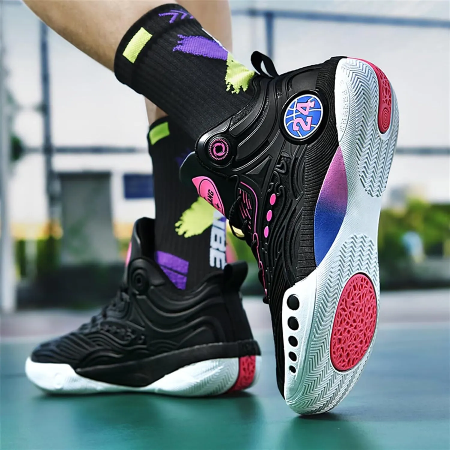 Men's Basketball Shoes for Women Breathable Non Slip Fashionable Comfortable Training Shoes Outdoor Sneakers