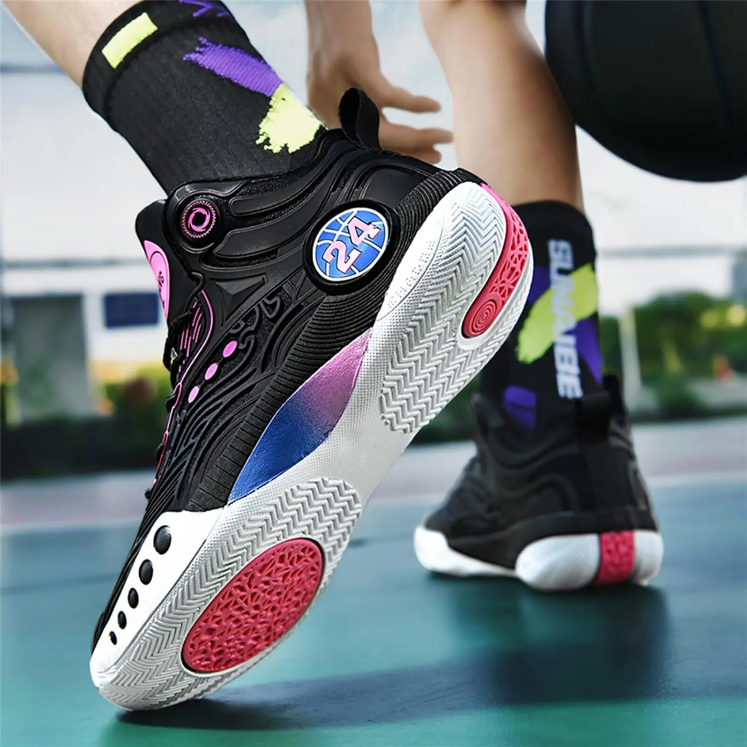 Men's Basketball Shoes for Women Breathable Non Slip Fashionable Comfortable Training Shoes Outdoor Sneakers