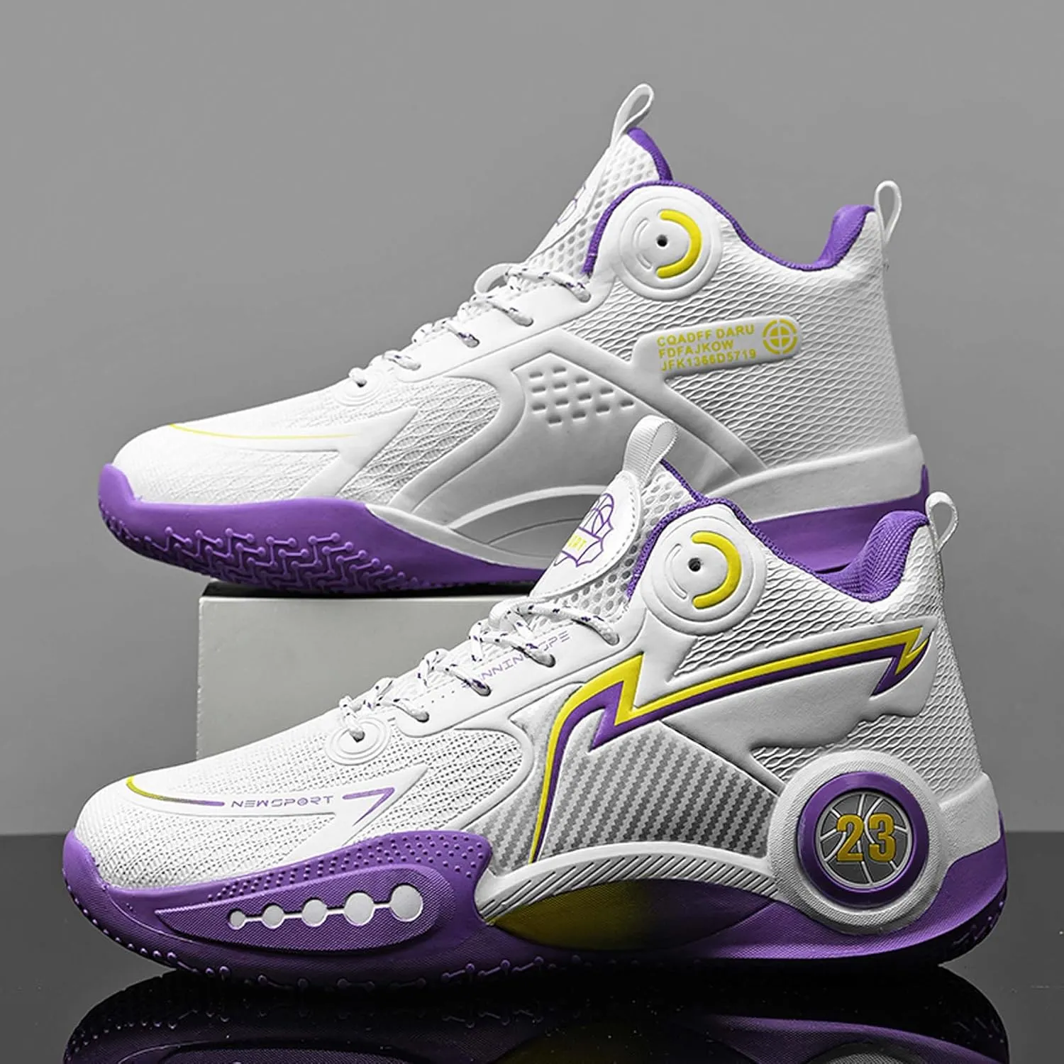 Mens Basketball Shoes Waterproof Durable Lightweight Loose Breathable Sneakers
