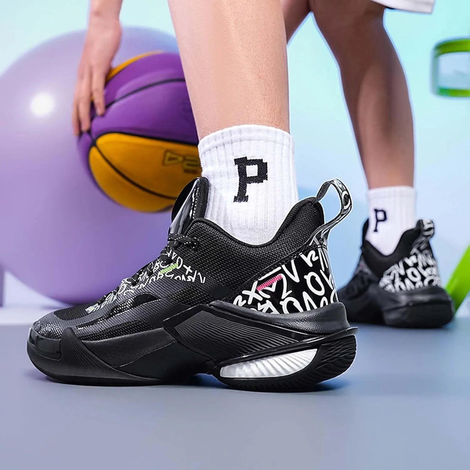 Mens Basketball Sneakers Team Sneakers Comfortable Competition Shoes Sneakers