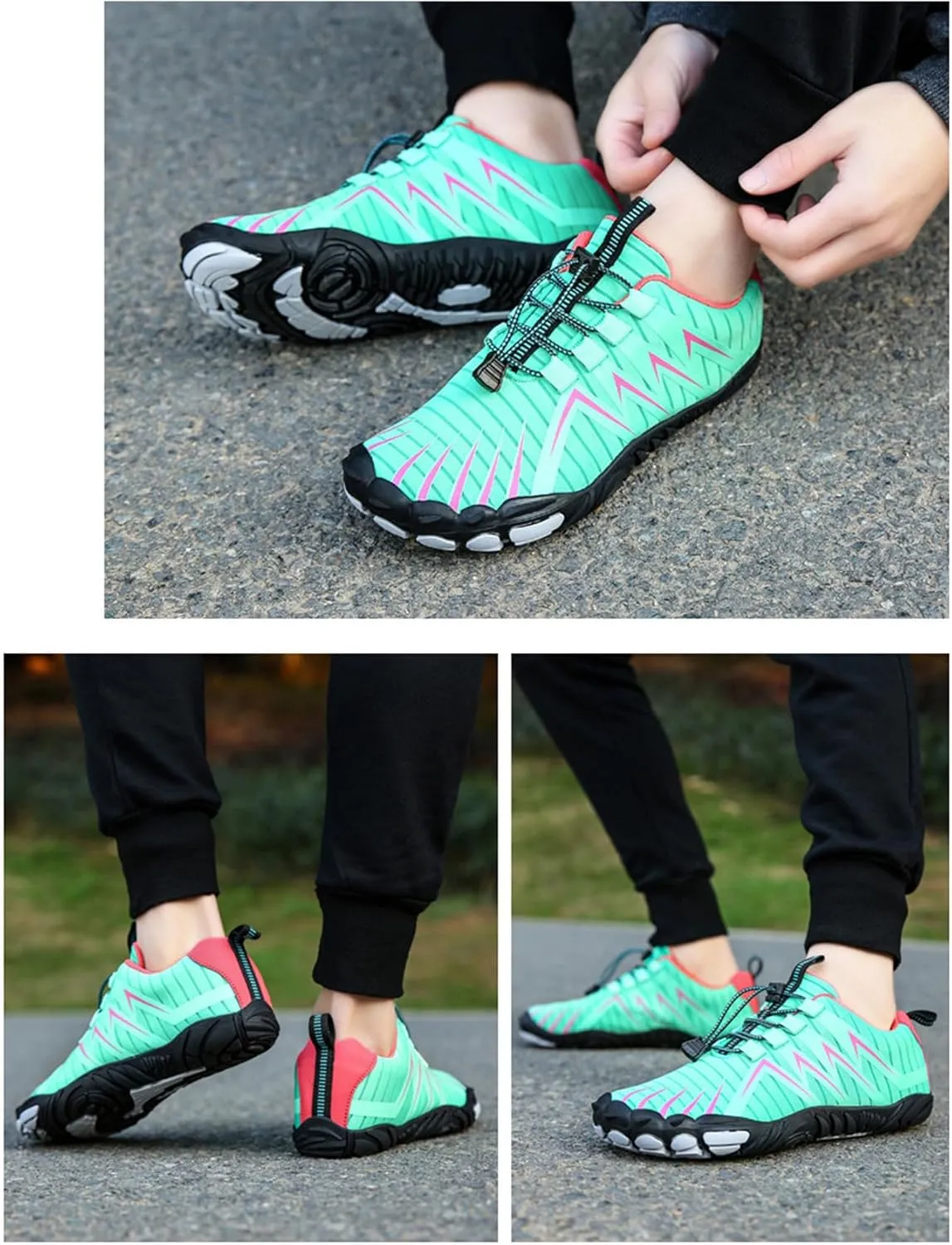 Mens Breathable Hiking Shoes, Non Slip Breathable Lightweight Athletic Tennis Running Shoes, for Cross-Country Climbing
