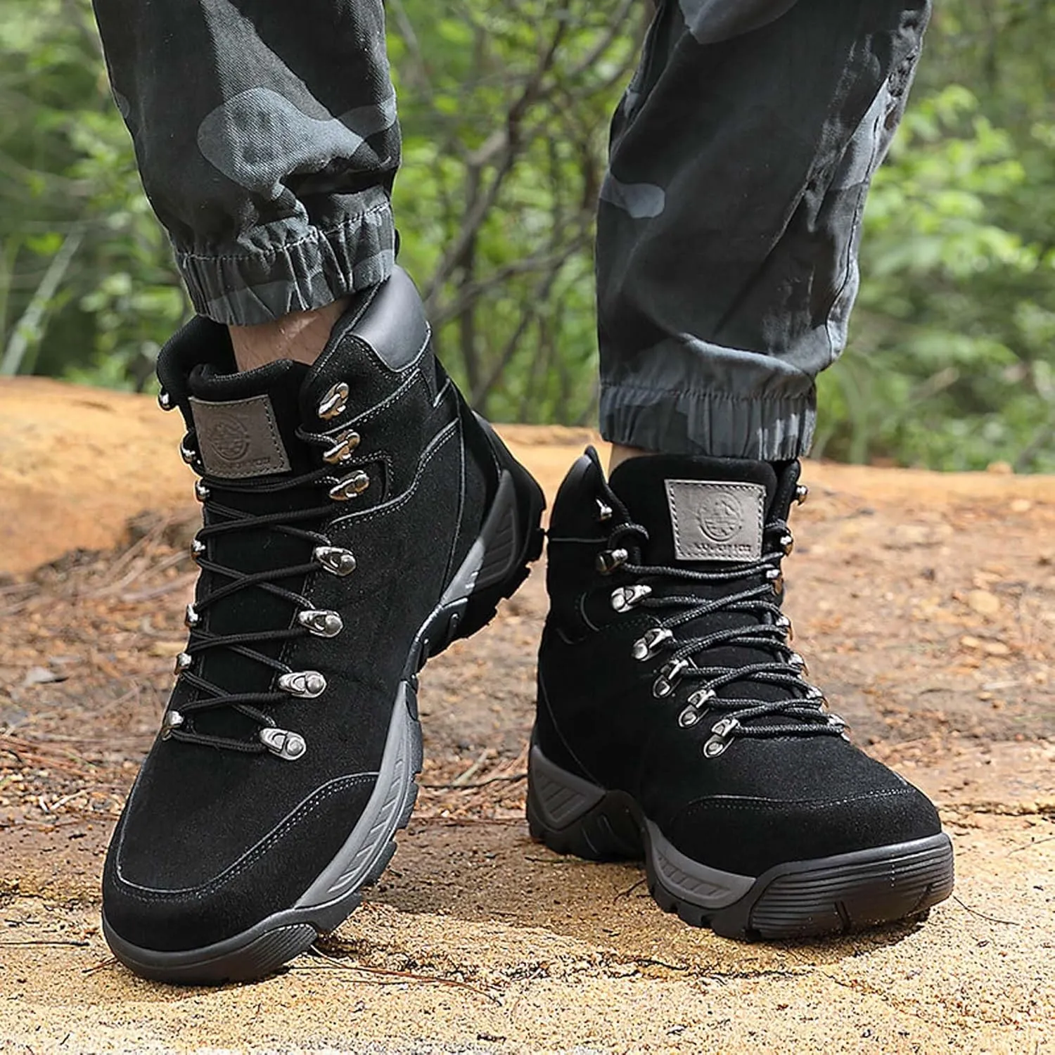 Men's Camping Boots Hiking Shoes,Outdoor Anti Slip Shoes Comfortable Backpacking Boots for Traveler