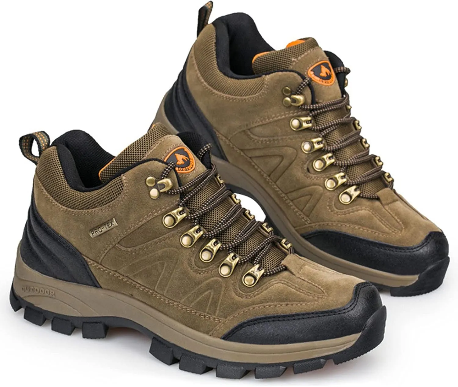 Men's Hiking Boots Low-top Spoty Travel Non-Slip Climbing Trekking Trail Shoes for Women