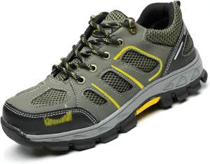 Men's Hiking Shoes, Ladies Hiking Shoes, Hunting Shoes, Breathable, Anti-Smashing, Anti-Puncture (Color : Green, Size : 10)