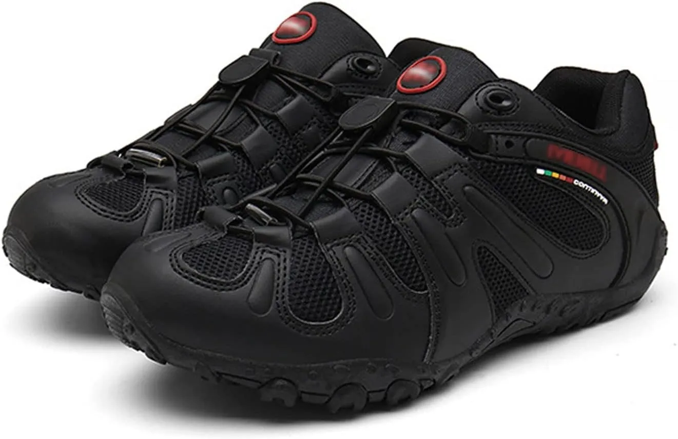 Men's Hiking Shoes, Lightweight, Comfortable, Breathable, Low-Top, Non-Slip, Rock Climbing, Mountaineering (Color : Black, Size : 10.5)