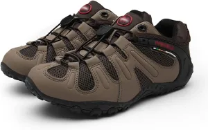 Men's Hiking Shoes, Lightweight, Comfortable, Breathable, Low-Top, Non-Slip, Rock Climbing, Mountaineering (Color : Brown, Size : 8.5)