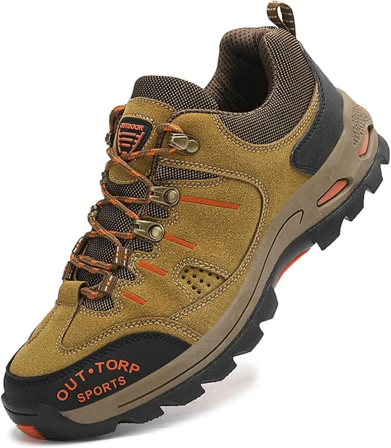 Mens Hiking Shoes Non-Slip Hiking Boots Mens Extra Wide Fit Hiking Shoes Thick Sole Shock Outdoor Climbing Walking Camping Size 6-12