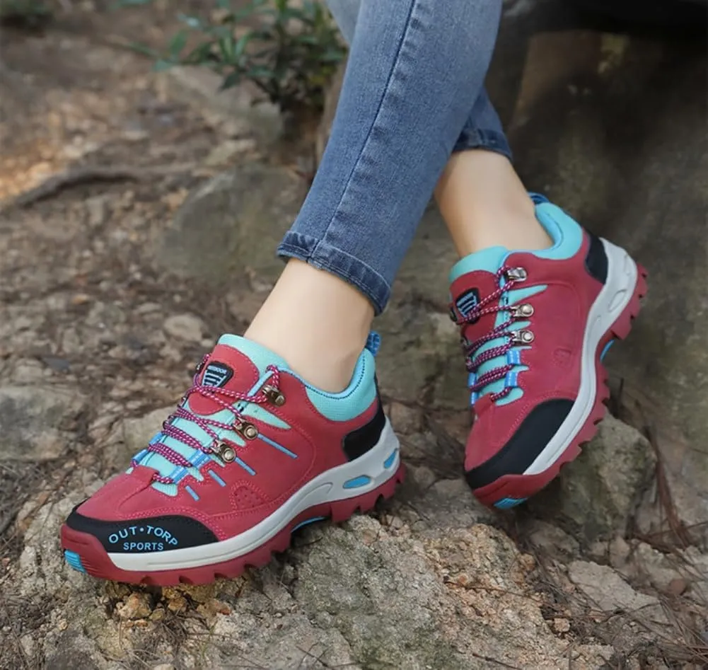 Mens Hiking Shoes Non-Slip Hiking Boots Mens Extra Wide Fit Hiking Shoes Thick Sole Shock Outdoor Climbing Walking Camping Size 6-12