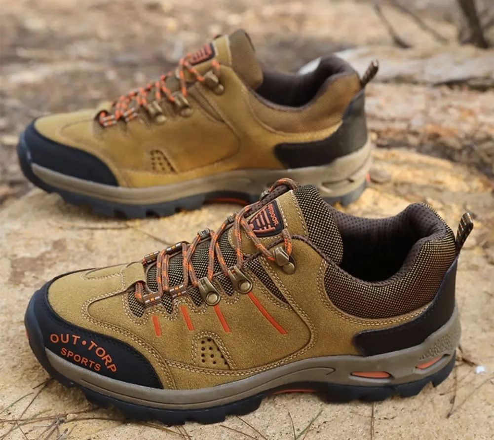 Mens Hiking Shoes Non-Slip Hiking Boots Mens Extra Wide Fit Hiking Shoes Thick Sole Shock Outdoor Climbing Walking Camping Size 6-12