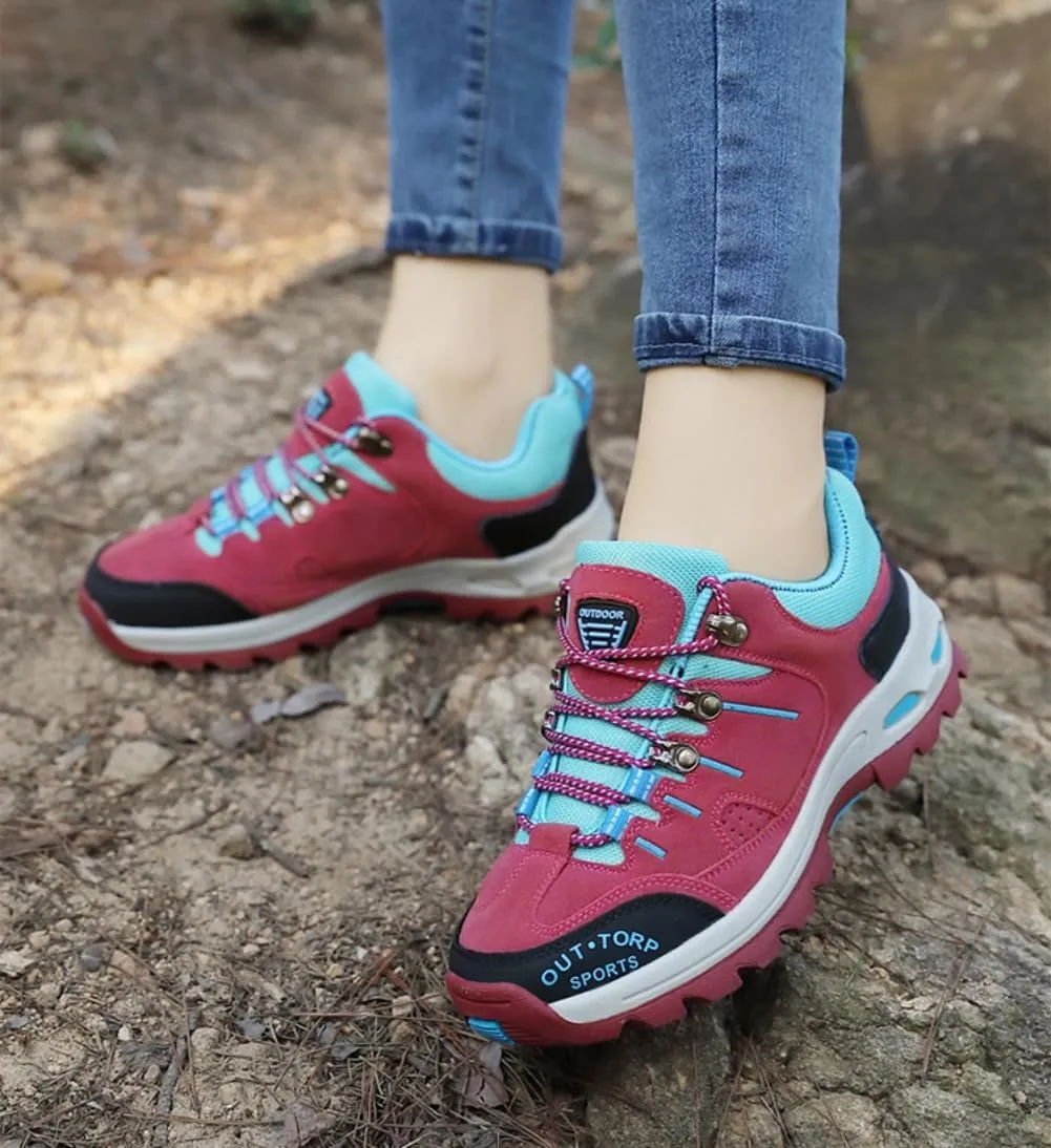 Mens Hiking Shoes Non-Slip Hiking Boots Mens Extra Wide Fit Hiking Shoes Thick Sole Shock Outdoor Climbing Walking Camping Size 6-12