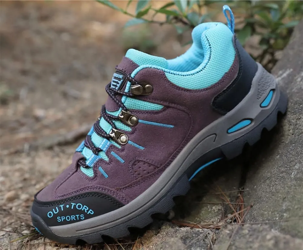 Mens Hiking Shoes Non-Slip Hiking Boots Mens Extra Wide Fit Hiking Shoes Thick Sole Shock Outdoor Climbing Walking Camping Size 6-12