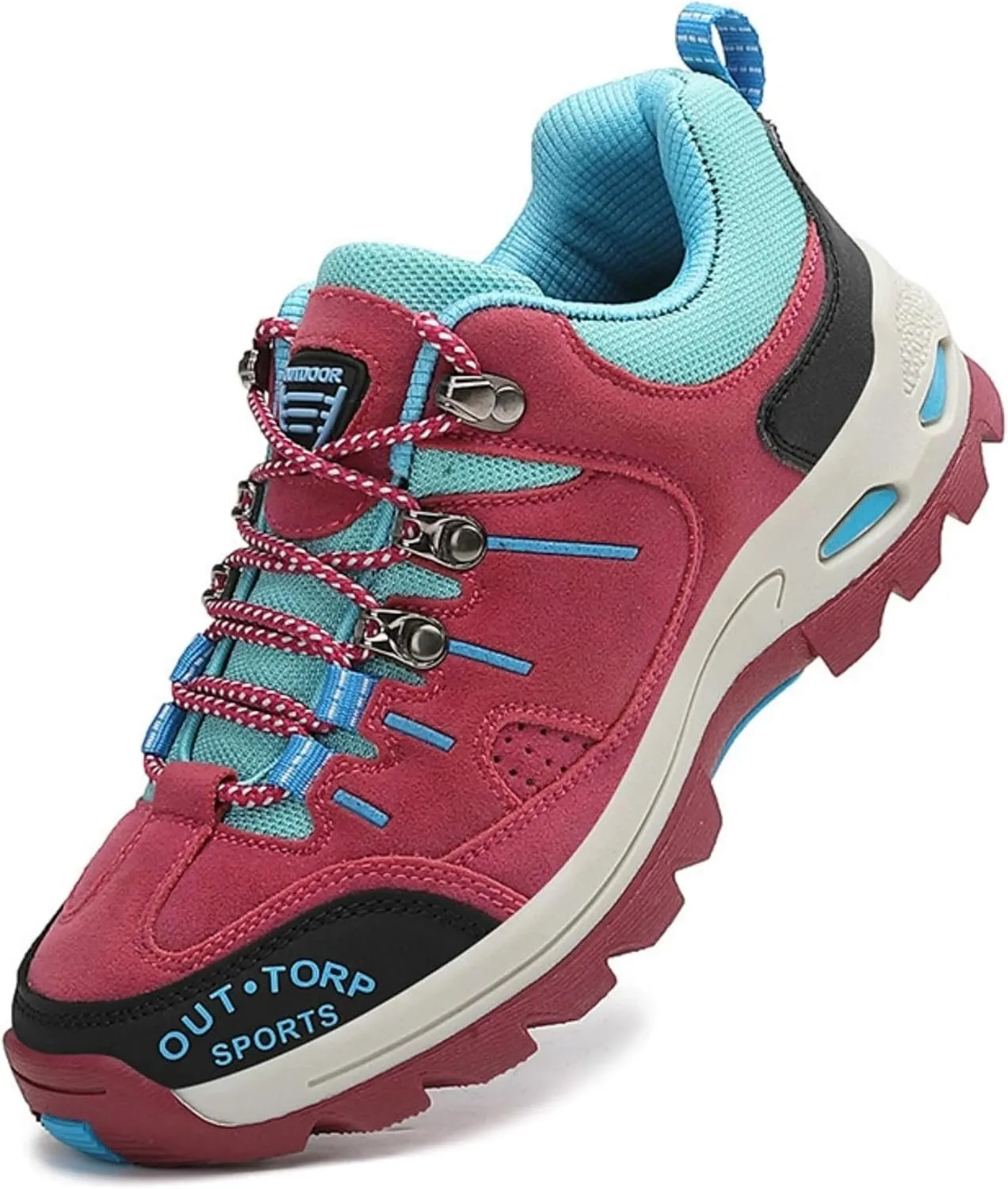 Mens Hiking Shoes Non-Slip Hiking Boots Mens Extra Wide Fit Hiking Shoes Thick Sole Shock Outdoor Climbing Walking Camping Size 6-12