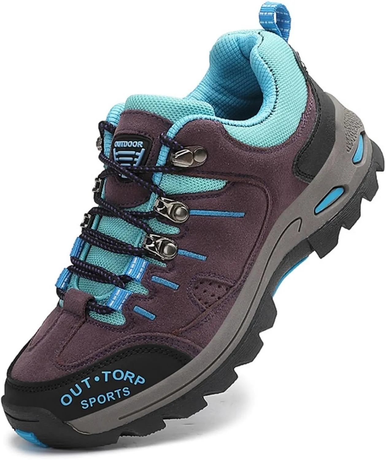 Mens Hiking Shoes Non-Slip Hiking Boots Mens Extra Wide Fit Hiking Shoes Thick Sole Shock Outdoor Climbing Walking Camping Size 6-12