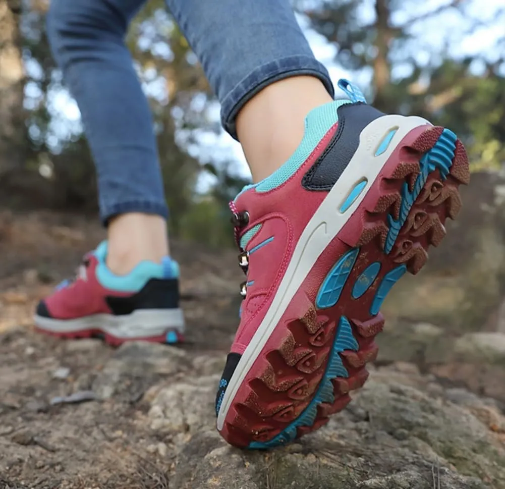 Mens Hiking Shoes Non-Slip Hiking Boots Mens Extra Wide Fit Hiking Shoes Thick Sole Shock Outdoor Climbing Walking Camping Size 6-12
