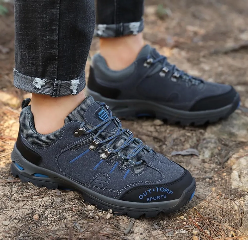 Mens Hiking Shoes Non-Slip Hiking Boots Mens Extra Wide Fit Hiking Shoes Thick Sole Shock Outdoor Climbing Walking Camping Size 6-12