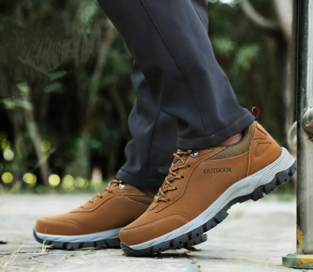 Mens Hiking Shoes Non-Slip Hiking Boots Mens Extra Wide Fit Hiking Shoes Thick Sole Shock Outdoor Climbing Walking Camping Size 6-12