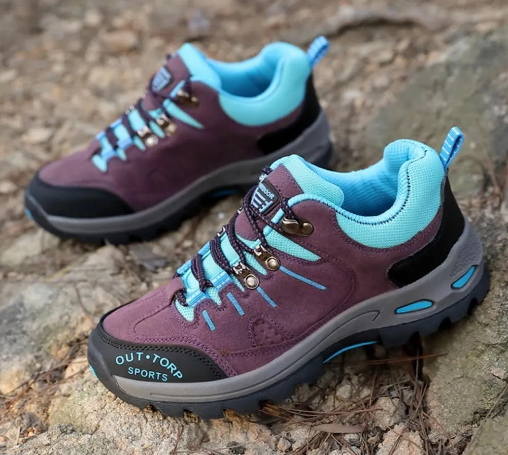 Mens Hiking Shoes Non-Slip Hiking Boots Mens Extra Wide Fit Hiking Shoes Thick Sole Shock Outdoor Climbing Walking Camping Size 6-12