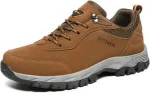 Mens Hiking Shoes Non-Slip Hiking Boots Mens Extra Wide Fit Hiking Shoes Thick Sole Shock Outdoor Climbing Walking Camping Size 6-12