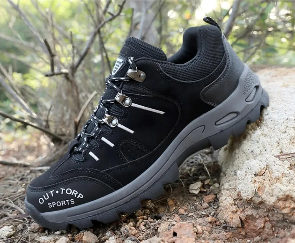 Mens Hiking Shoes Non-Slip Hiking Boots Mens Extra Wide Fit Hiking Shoes Thick Sole Shock Outdoor Climbing Walking Camping Size 6-12