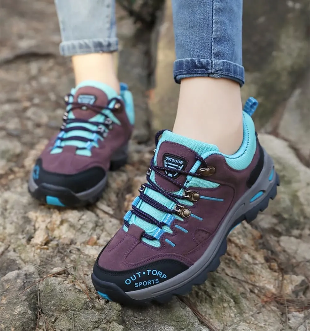 Mens Hiking Shoes Non-Slip Hiking Boots Mens Extra Wide Fit Hiking Shoes Thick Sole Shock Outdoor Climbing Walking Camping Size 6-12