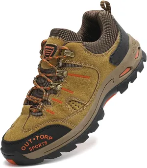 Mens Hiking Shoes Non-Slip Hiking Boots Mens Extra Wide Fit Hiking Shoes Thick Sole Shock Outdoor Climbing Walking Camping Size 6-12