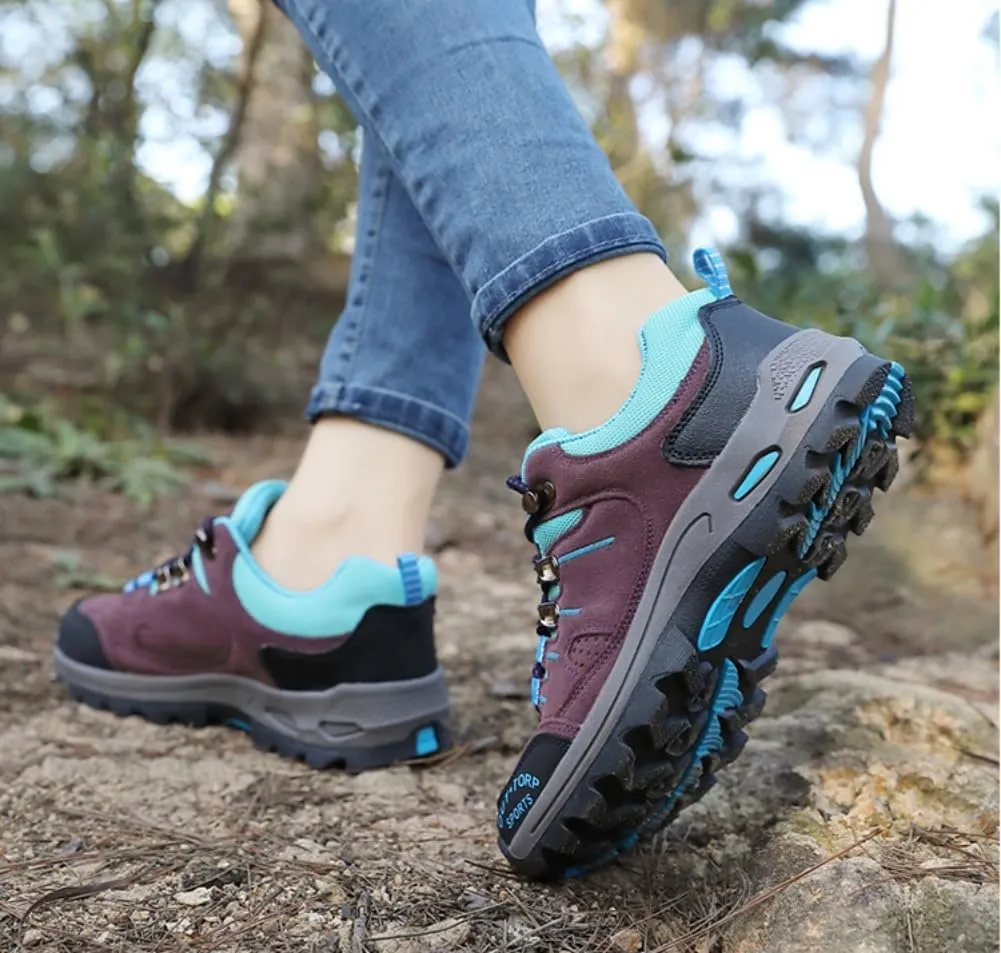 Mens Hiking Shoes Non-Slip Hiking Boots Mens Extra Wide Fit Hiking Shoes Thick Sole Shock Outdoor Climbing Walking Camping Size 6-12