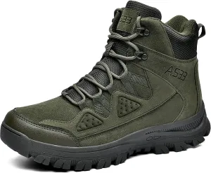 Men's Lace Up Breathable High Top Boots Waterproof Tactical Boots Military Army Outdoor Shoes For Hiking Climbing