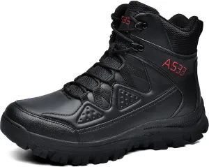 Men's Lace Up Breathable High Top Boots Waterproof Tactical Boots Military Army Outdoor Shoes For Hiking Climbing