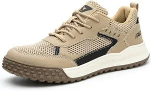 Men's Non-Slip Work Boots for Industrial Construction,Puncture-Proof Safety Shoes Summer Breathable Comfortable wear-Resistant Safety Shoes