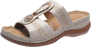 Mens Orthopedic Sandals Flat Feet Orthotic Womens Water Sandals Support Flip Flops for Women Orthotic Womens Dressy Slip On Wedge Sandals Light Weight Orthopedic Dress Sandals Or Shoes for Women