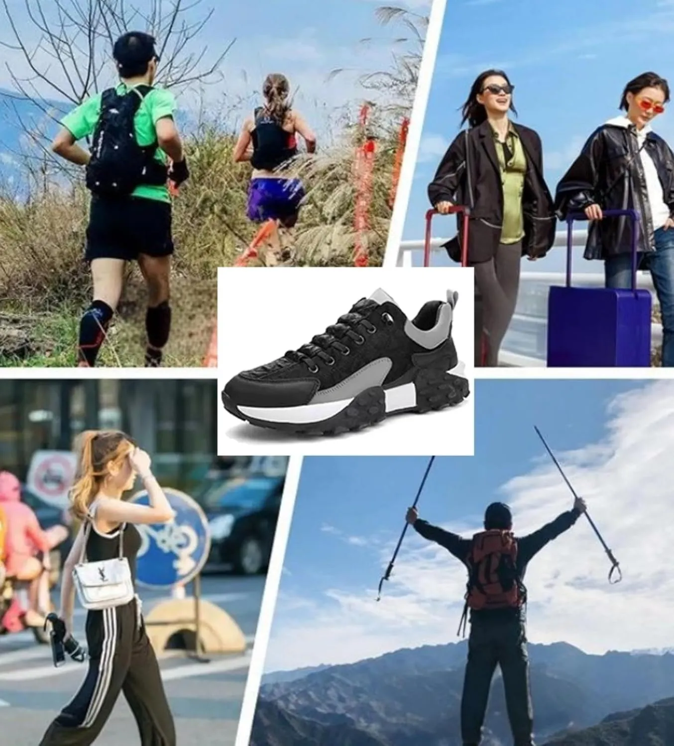 Men's Upgraded Comfortable Orthopedic Sneakers,Slip Breathable Running Sneakers,Suitable for Walking,Rock Climbing,Running