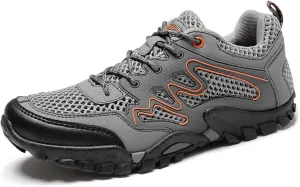 Mens Walking Boots Lightweight Walking Shoes Breathable Womens Hiking Shoes Non-Slip Outdoor Trekking Hiking Shoes