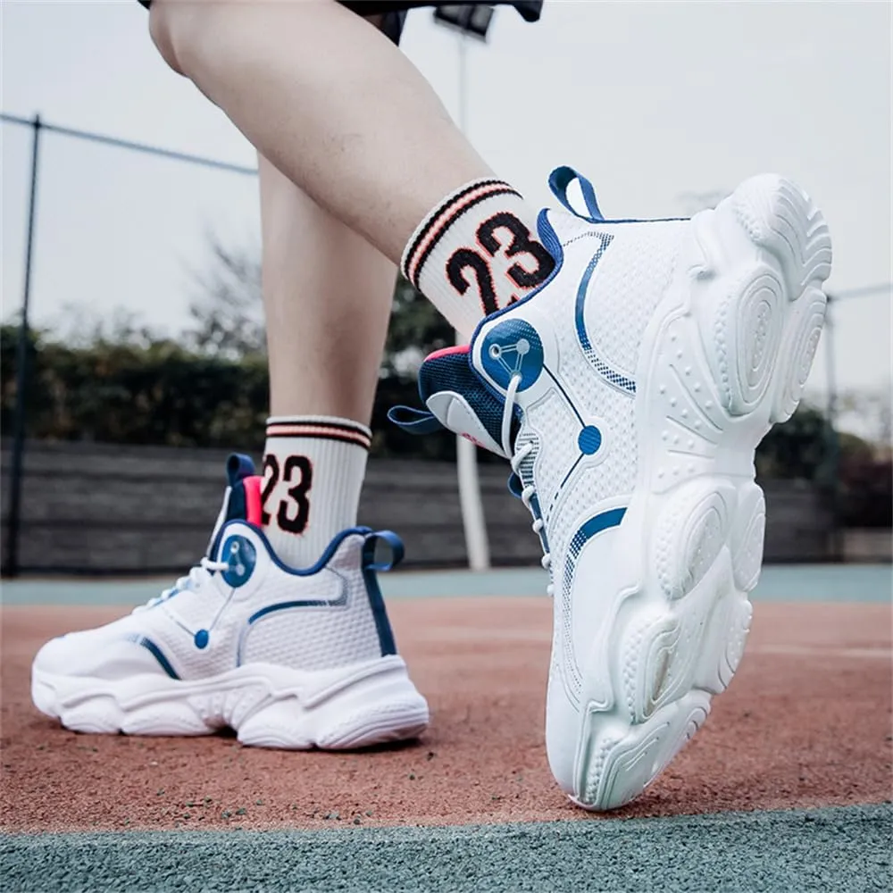 New Men's Fashion High Top Basketball Shoes Fashion Running Sneakers Non Slip Training Athletic Shoes