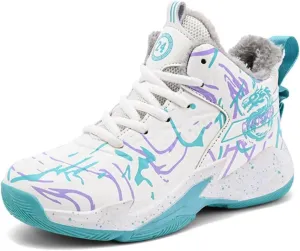 New Plush Fashion Children's Basketball Shoes