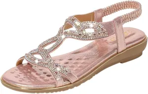 Orthopedic Platform Sandals Women Summer Casual Flip Flops Arch Support Wedge Heels Dressy Open Toe Adjustable Strap Shoes