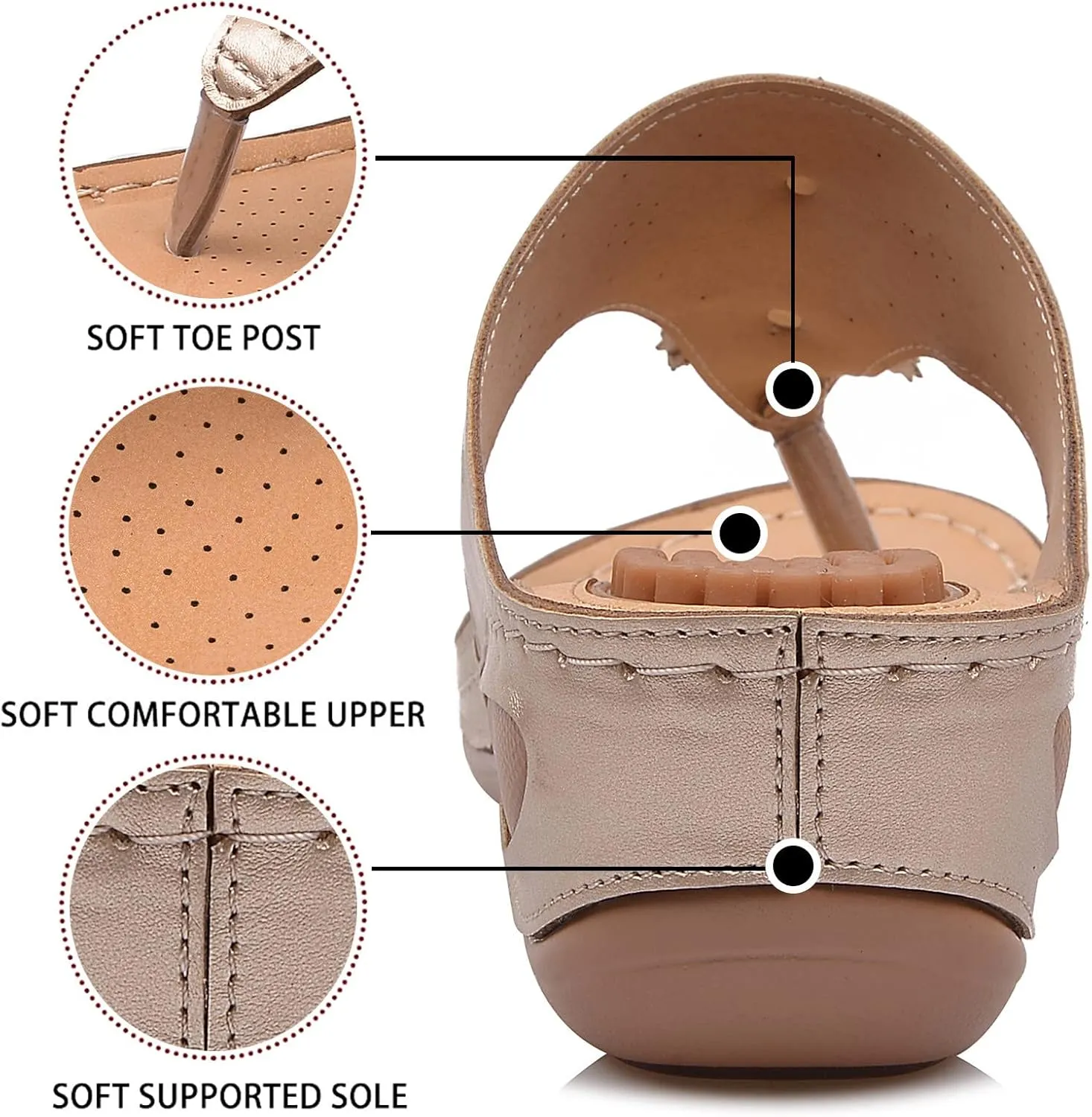 Orthopedic Sandals for Women Plantar Fasciitis Orthopedic Flip Flop Slippers Shose Woman Sandals Orthopedic Women's Slippers with Arch Support High Top Orthopedic Walking Sandals Women Comfort Wide