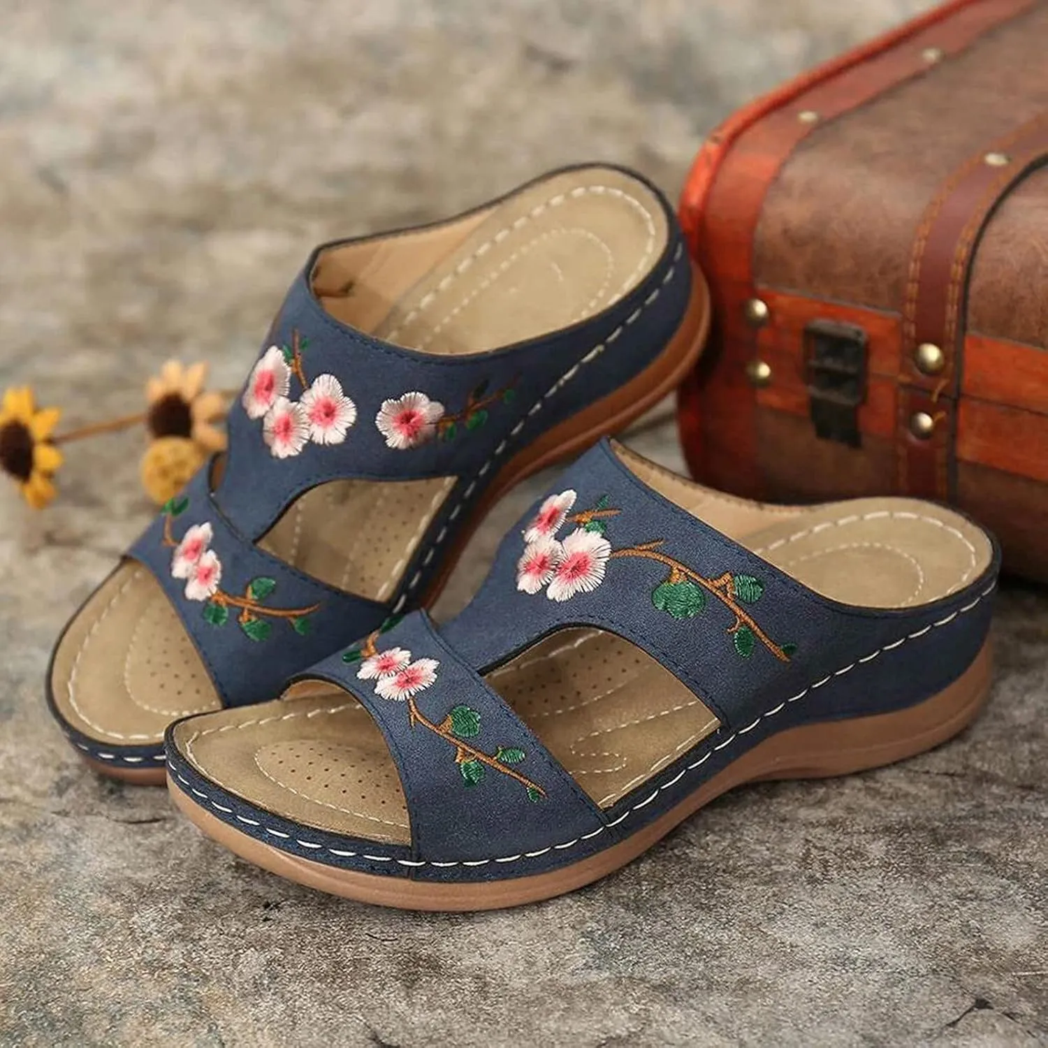 Orthopedic Sandals for Women Plantar Fasciitis Orthopedic Wide Women Sandals Summer Sandals Women Arch Support Orthopedic Dress Sandals for Women Flat Womens Sandals with Arch Support Leather