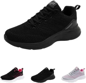 Orthopedic Shoes for Women Slip On Fashion Breathable Anti-Skid Mesh Low Top Shoes Comfortable Casual Lace-Up Walking Shoes