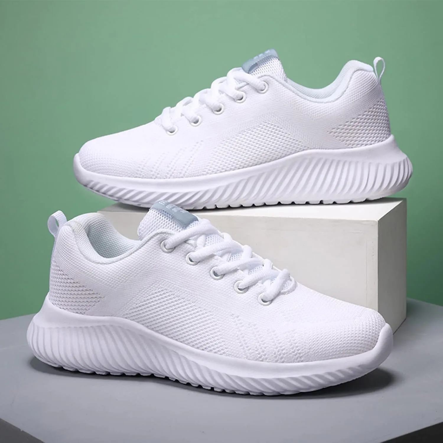 Orthopedic Shoes for Women Wide Width Non-Slip Slip On Tennis Shoes Breathable Mesh Casual Lightweight Running Shoes
