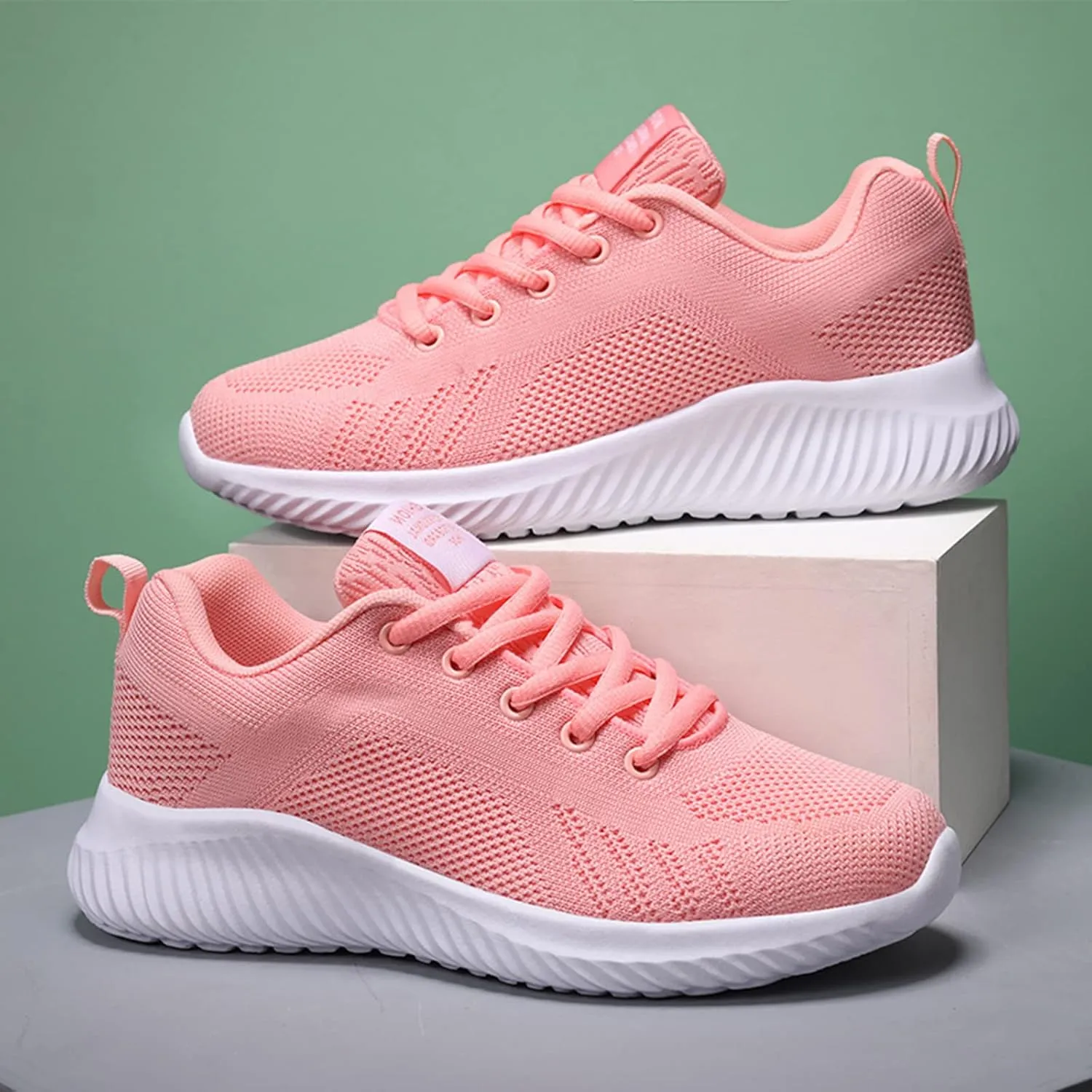 Orthopedic Shoes for Women Wide Width Non-Slip Slip On Tennis Shoes Breathable Mesh Casual Lightweight Running Shoes