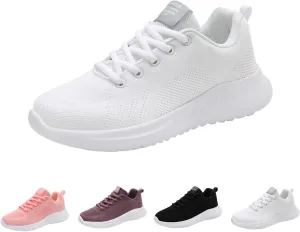 Orthopedic Shoes for Women Wide Width Non-Slip Slip On Tennis Shoes Breathable Mesh Casual Lightweight Running Shoes