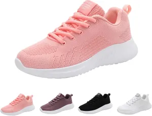 Orthopedic Shoes for Women Wide Width Non-Slip Slip On Tennis Shoes Breathable Mesh Casual Lightweight Running Shoes