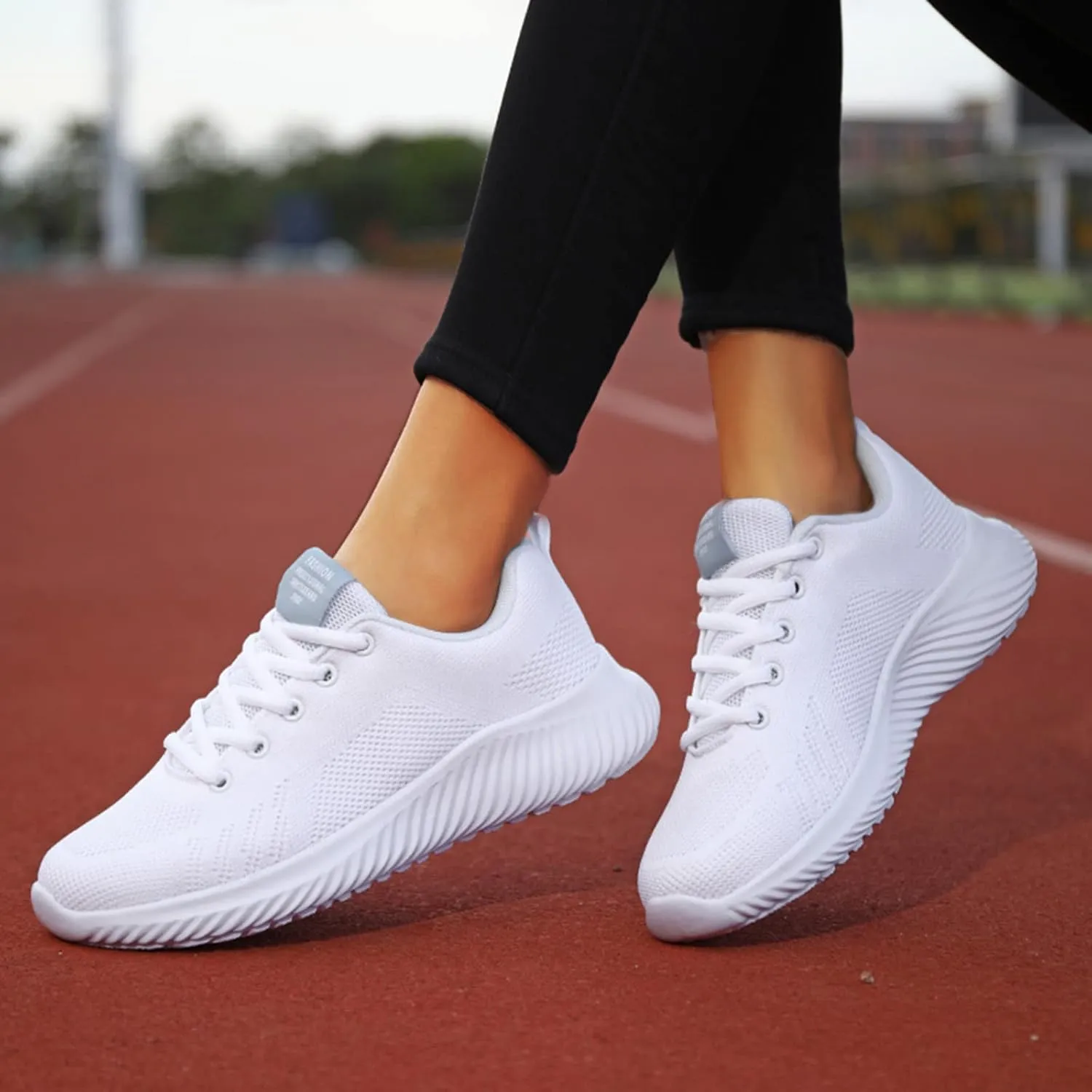 Orthopedic Shoes for Women Wide Width Non-Slip Slip On Tennis Shoes Breathable Mesh Casual Lightweight Running Shoes