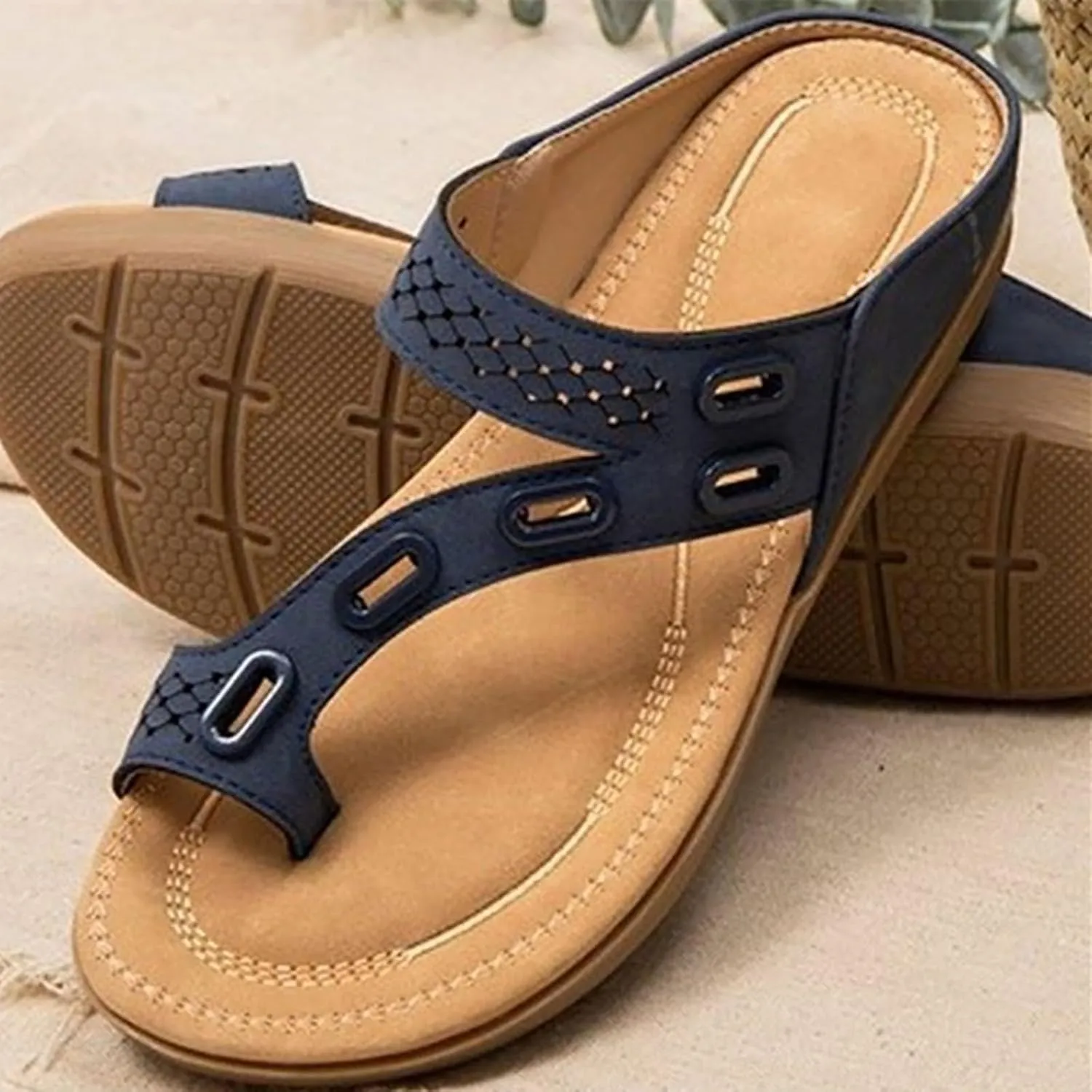 Orthopedic Slide Sandals for Women with Arch Support Summer Beach Shoes Lightweight Adjustable Straps Comfortable Walking Casual Plantar Fasciitis Recovery