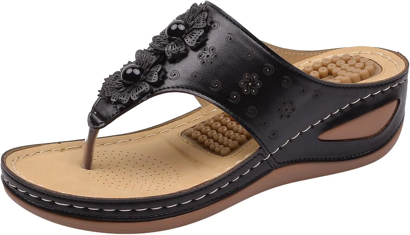 Orthopedic Slides for Women Adjustable Arch Support Recovery Sandals Thick Cushion Comfortable Walking Footwear Plantar Fasciitis Relief