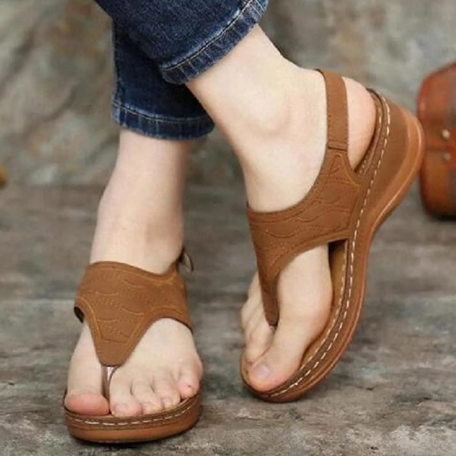 Orthopedic Slippers with Heel Back Orthopedic Women's Flat Sandals Arch Support Womens Flip Flops Orthotic Womens Slip On Wedge Sandals Comfortable High Arch Orthopedic Comfortable Ladies Sandals