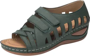Orthopedic Summer Sandals for Women Adjustable Arch Support Flip Flops Comfortable Walking Shoes Plantar Fasciitis Relief Beach Yoga Slides