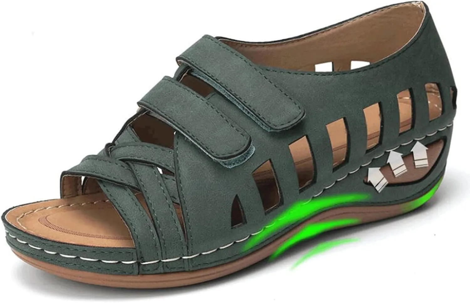 Orthopedic Summer Sandals for Women Adjustable Arch Support Flip Flops Comfortable Walking Shoes Plantar Fasciitis Relief Beach Yoga Slides