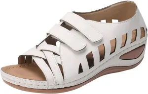 Orthopedic Summer Sandals for Women with Arch Support Walking Shoes Comfortable Adjustable Straps Lightweight Beach Casual Outdoor Plantar Fasciitis Relief