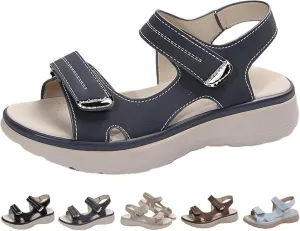 Orthopedic Walking Sandals for Women Arch Support Soft Cushion Foam Comfortable Sport Sandals Wide Width Dress Shoes Comfy Orthotic Recovery Athletic Travel Summer Sandal Dressy Back Strap